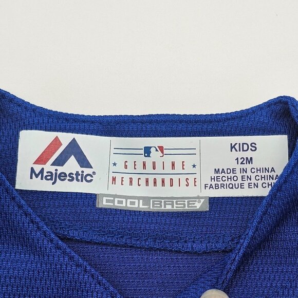 NEW TORONTO BLUE JAYS MLB BASEBALL MAJESTIC KIDS JERSEY - 12M - #2 Tulowitzki - Picture 2 of 12